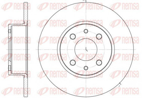 Диск тормозной REMSA 6150.00