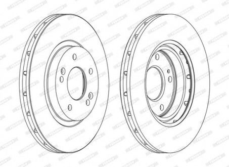 Диск тормозной FERODO DDF1292C