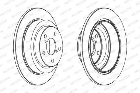 Диск тормозной FERODO DDF678C
