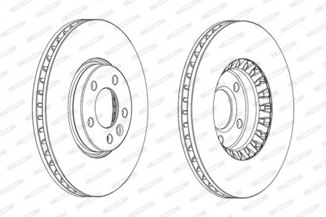 Диск тормозной FERODO DDF2182C-1 (фото 1)