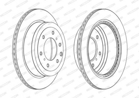 Диск гальмівний FERODO DDF1965C