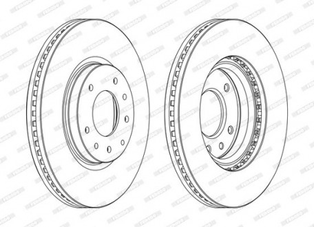 Диск тормозной FERODO DDF1768C (фото 1)