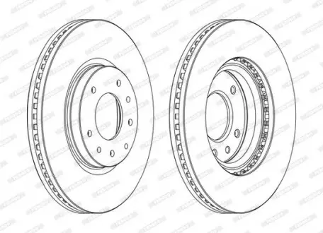 Диск тормозной FERODO DDF1768C