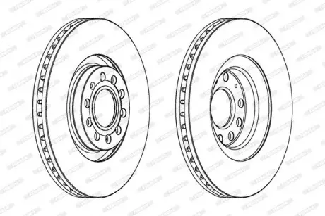 Диск тормозной FERODO DDF1705C-1