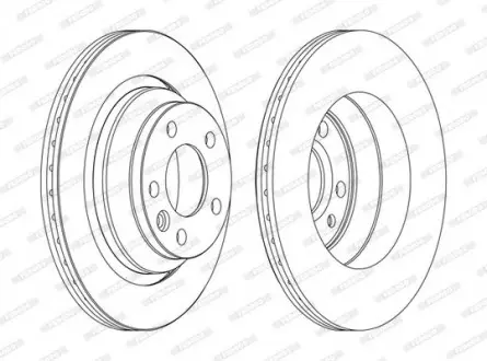 Диск тормозной FERODO DDF1698C (фото 1)