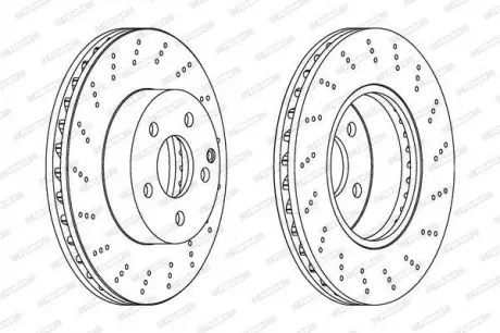 Диск тормозной FERODO DDF1693C