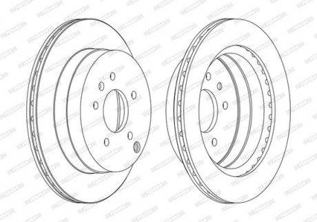 Диск тормозной FERODO DDF1660C