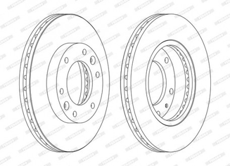 Диск тормозной FERODO DDF1612C