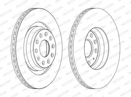 Тормозной диск FERODO DDF1503C