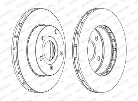 Диск тормозной FERODO DDF1169C