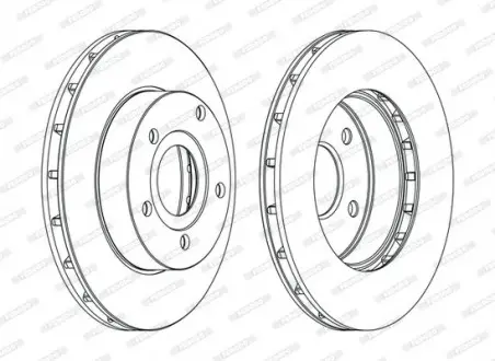 Диск тормозной FERODO DDF1169C