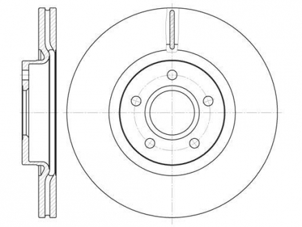 Тормозной диск ROADHOUSE 671110 (фото 1)