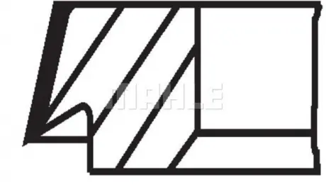 Поршень в комплекте на 1 цилиндр, 1-й ремонт (+0,25) MAHLE KNECHT 028PI00118001