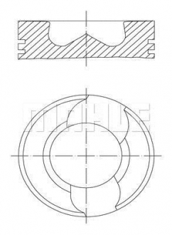 Поршень MAHLE MAHLE KNECHT 0156902