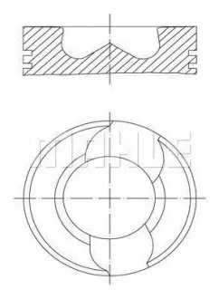 Поршень MAHLE MAHLE KNECHT 0156902