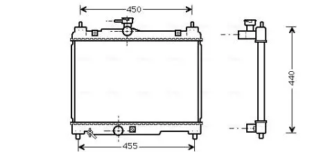 Радиатор AVA AVA COOLING TOA 2251