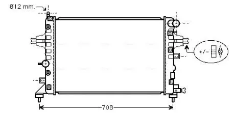 Радиатор Astra -H 1.4i - 1.8i 02-04- (AVA) AVA AVA COOLING OLA 2362