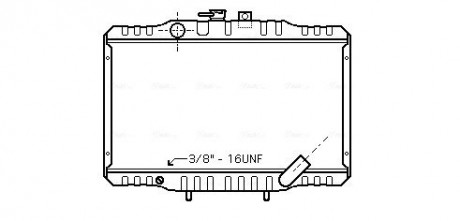 Радиатор AVA AVA COOLING MTA 2062 (фото 1)