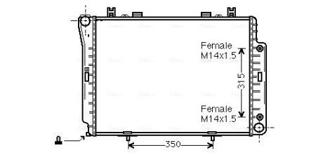 Радиатор AVA AVA COOLING MSA 2144