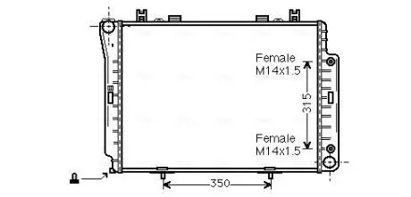Радиатор AVA AVA COOLING MSA 2144