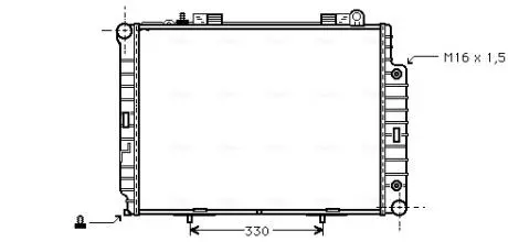 Радиатор AVA AVA COOLING MS 2209