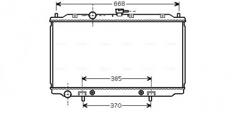 Радиатор охлаждения NISSAN PRIMERA (P12, W12) (02-) (AVA) AVA COOLING DNA 2218 (фото 1)