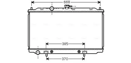 Радиатор охлаждения NISSAN PRIMERA (P12, W12) (02-) (AVA) AVA COOLING DNA 2218