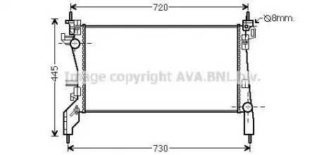 Радиатор AVA AVA COOLING CNA2266 (фото 1)