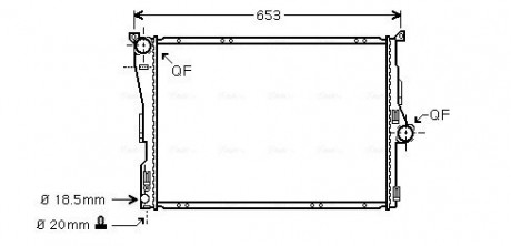 Радиатор AVA AVA COOLING BWA2291