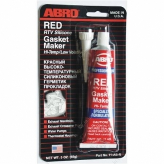 Герметик прокладок (красный) ABRO 11-AB 85GR (фото 1)