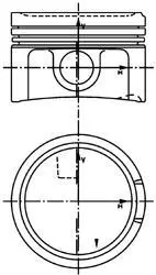 Поршень KOLBENSCHMIDT 40434600