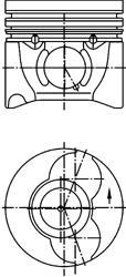 Поршень KOLBENSCHMIDT 40405610