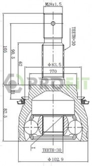 ШРУС PROFIT 2710-3029