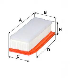 Фильтр воздушный RENAULT LOGAN II, DUSTER II 0.9-1.2 TCE, 1.5 DCI 13-(WIX-FILTERS) WIX FILTERS WA9830
