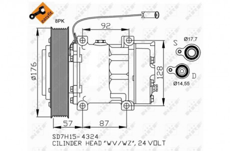 Компресори кондиціонера NRF 32700