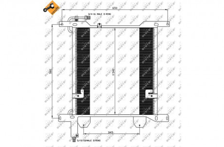 Радиатор кондиционера NRF 35837