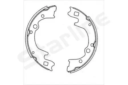 Фото 1 - тормозные колодки к-кт. STARLINE BC 08270 Тормозные колодки к-кт. STARLINE BC 08270 (фото 1)