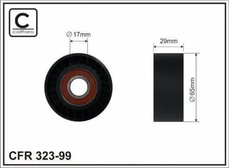 Ролик натяжний ременя CAFFARO 323-99