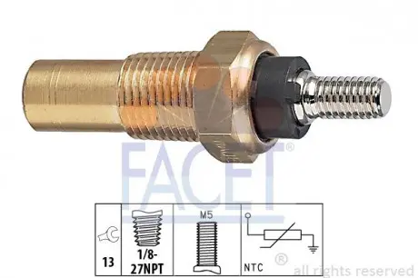Датчик температуры FACET 7.3082