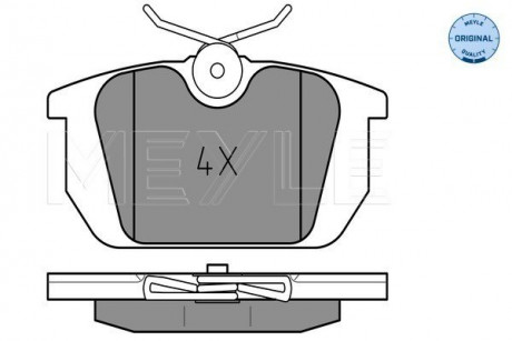 Тормозные колодки MEYLE 025 211 0314