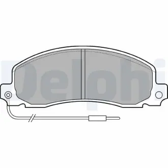 Тормозные колодки дисковые OPEL / RENAULT Arena / Trafic "F" 84-01 Delphi LP504