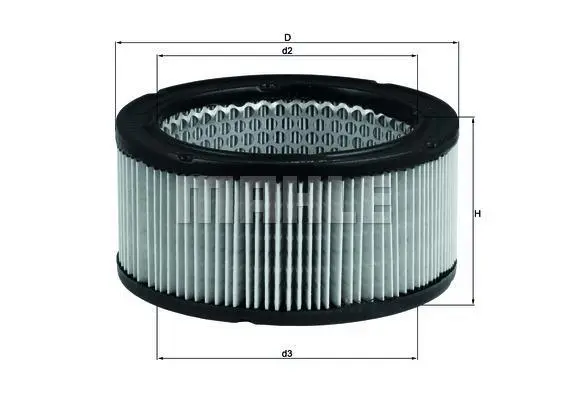 Повітряний фільтр Knecht MAHLE KNECHT LX213 (фото 1)