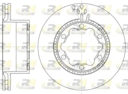 Тормозной диск ROADHOUSE 6103610
