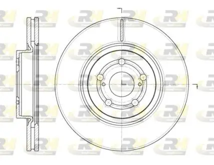 Тормозной диск ROADHOUSE 6109210 (фото 1)
