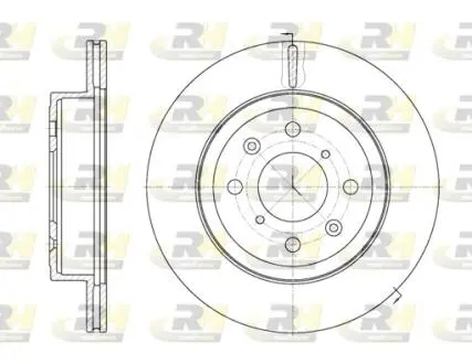 Тормозной диск ROADHOUSE 6103810 (фото 1)