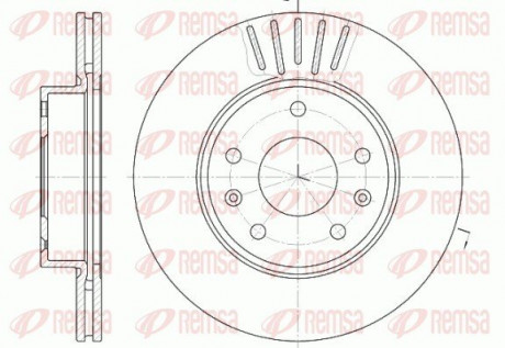 Диск гальмівний REMSA 6670.10