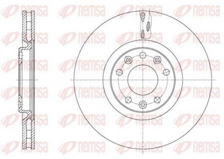 Диск гальмівний REMSA 61628.10 (фото 1)