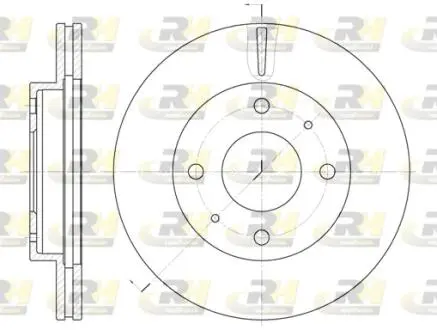 Тормозной диск ROADHOUSE 637610