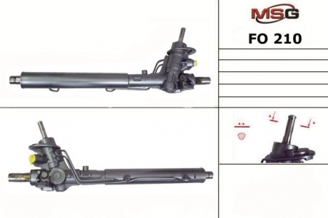 Рулевая рейка с ГУР новая FORD GALAXY (WGR) 95-00; SEAT ALHAMBRA (7V8, 7V9) 96-00 MSG FO210