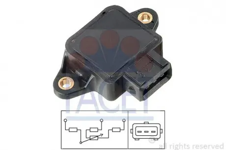 Датчик дросельної заслінки Vectra B / Omega B 2.0-3.2і / Peugeot 406/605 2.0i FACET 10.5002